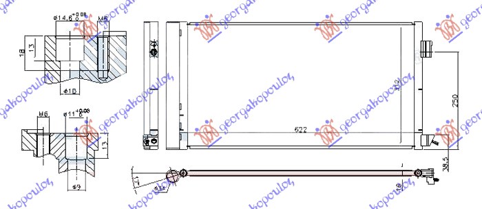 Condenser, air conditioning Aftermarket 420006410