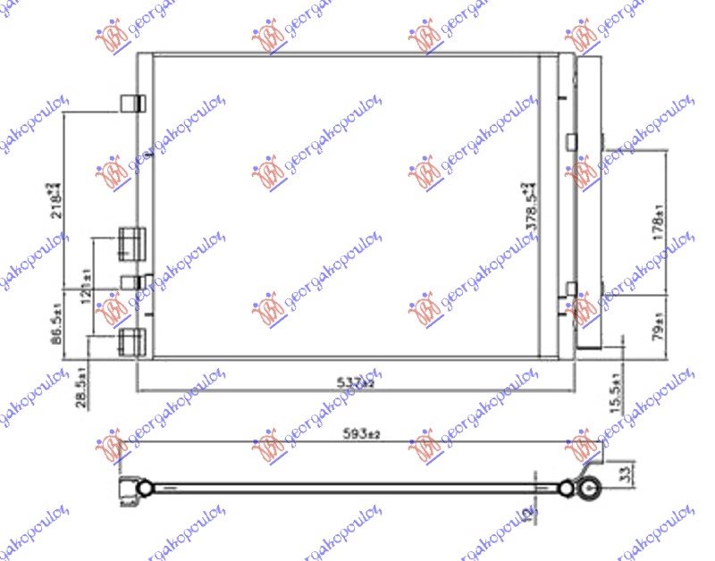 Condenser, air conditioning Aftermarket 366006410