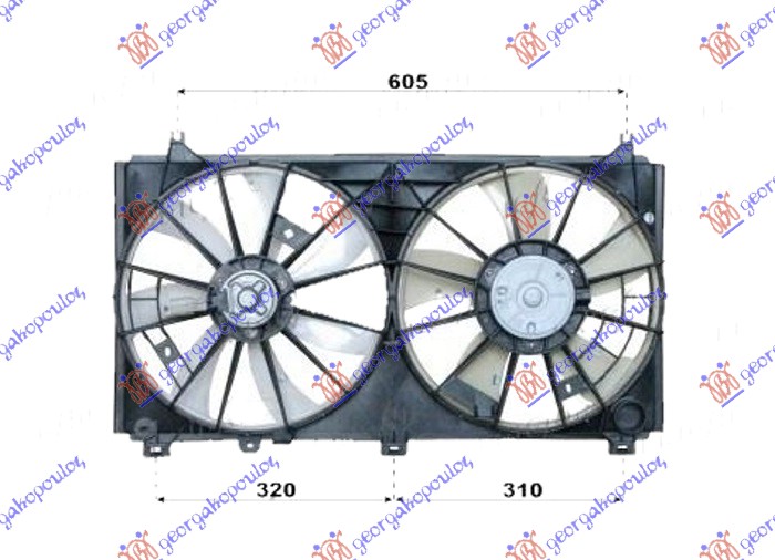 Fan, engine cooling Aftermarket 487106440