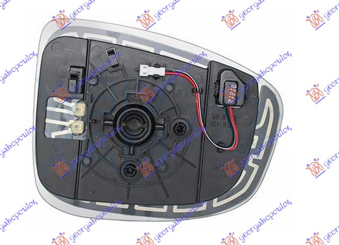 Mirror Glass, exterior mirror Aftermarket 505007622