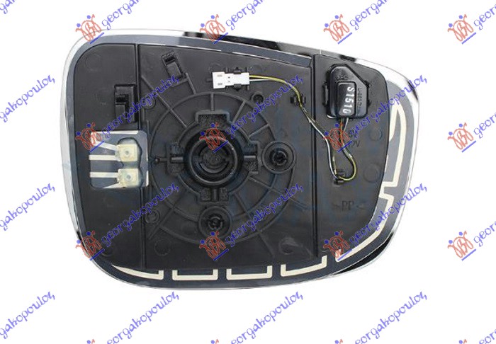 Mirror Glass, exterior mirror Aftermarket 505007624