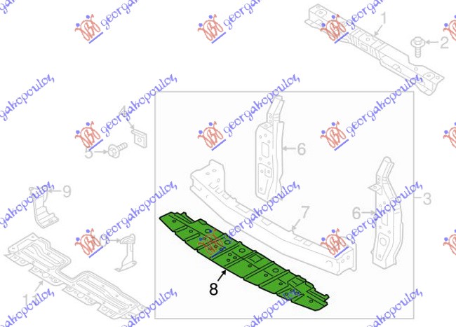 ΤΡΑΒΕΡΣΑ ΨΥΓΕΙΟΥ για MITSUBISHI SPACE STAR 2016-2020 (A0 A)