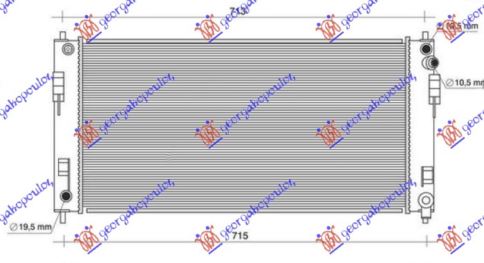 ΨΥΓΕΙΟ ΗΛΕΚΤΡΙΚΟ ΑΥΤΟΜΑΤΟ (636x322) για NISSAN LEAF 2011-2017 (ZE0)