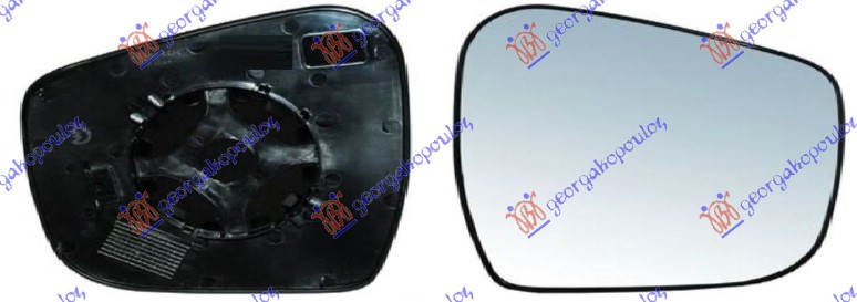 Mirror Glass, exterior mirror Aftermarket 678007601