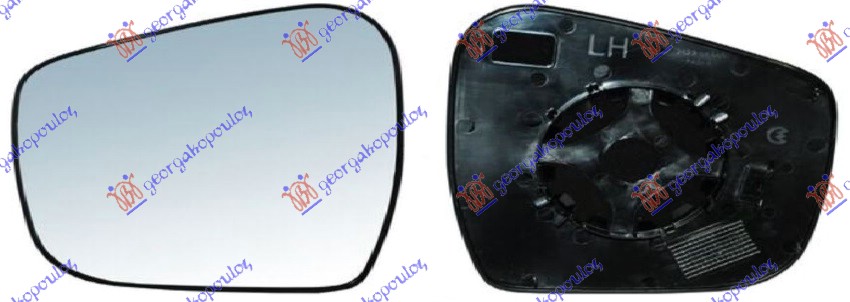 Mirror Glass, exterior mirror Aftermarket 678007602