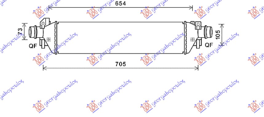 Charge Air Cooler Aftermarket 240006220