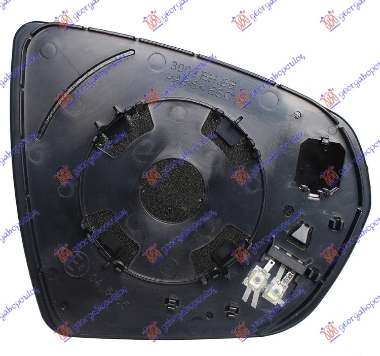 Mirror Glass, exterior mirror Aftermarket 201307602