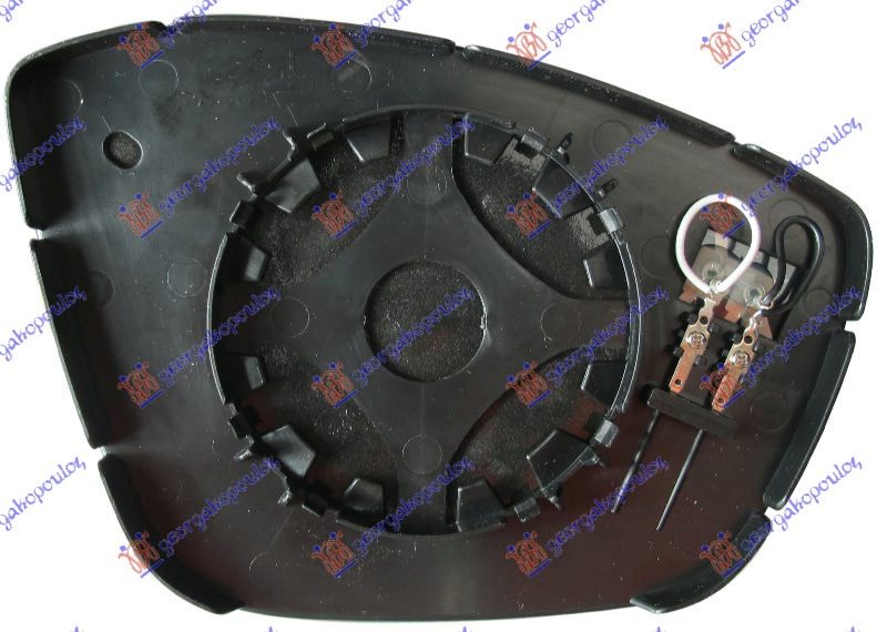 Mirror Glass, exterior mirror Aftermarket 195207602