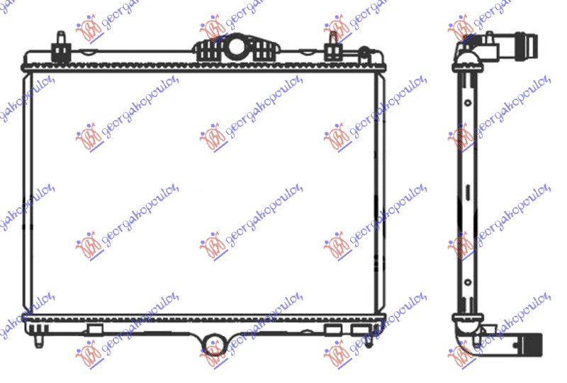 Radiator, engine cooling Aftermarket 630006310