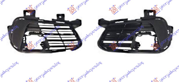 Ventilation Grille, bumper Aftermarket 636104810
