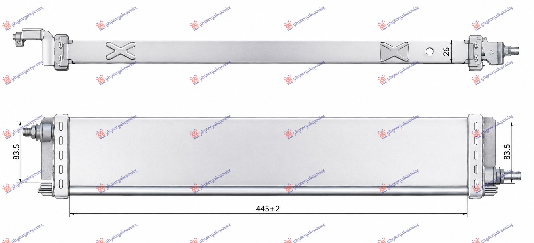 Radiator, engine cooling Aftermarket 670206305