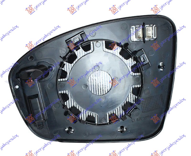 Mirror Glass, exterior mirror Aftermarket 670207601