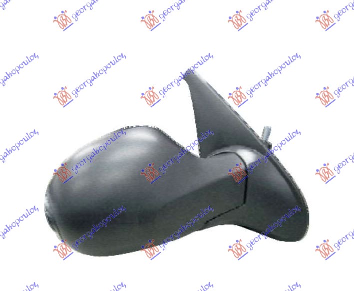 ΚΑΘΡΕΦΤΗΣ ΜΗΧΑΝ. ΜΕ ΝΤΙΖΕΣ (CONVEX GLASS) για RENAULT SYMBOL 08-13