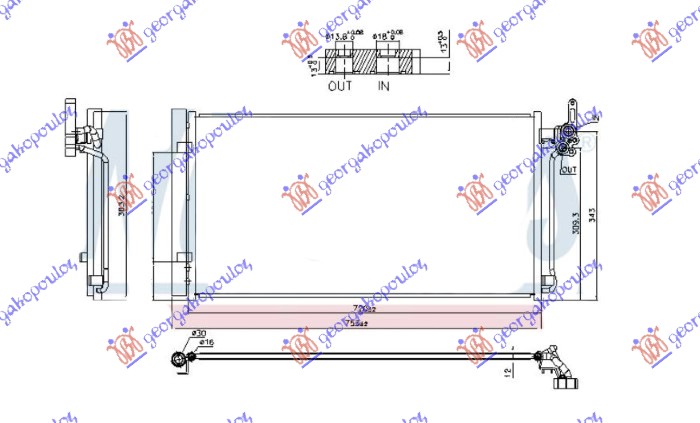 Condenser, air conditioning Aftermarket 691706400