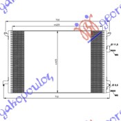 Condenser, air conditioning Aftermarket 701106410