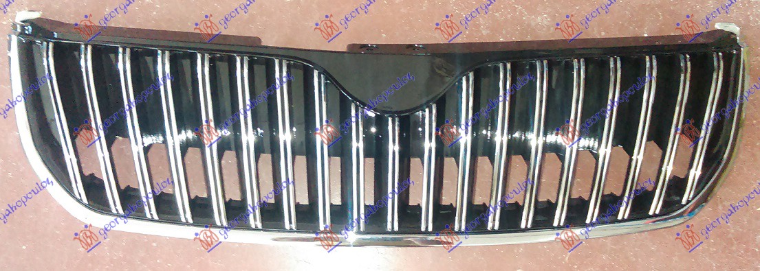 ΜΑΣΚΑ ΧΡΩΜΙΟ ΜΕ ΠΛΑΙΣΙΟ ΚΑΤΩ ΧΡΩΜΙΟ για SKODA SUPERB 08-13