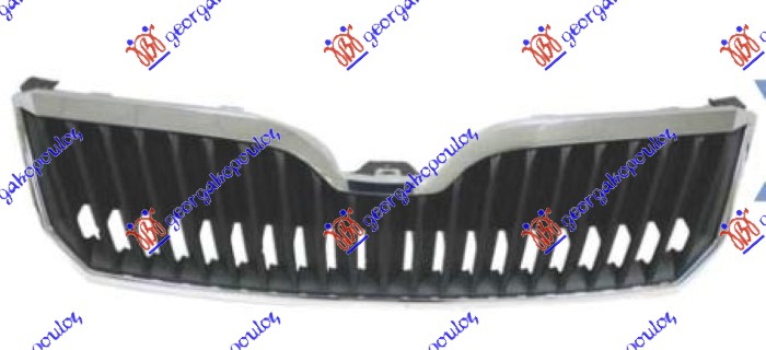 ΜΑΣΚΑ ΜΑΥΡΗ ΜΕ ΧΡΩΜΙΟ ΠΛΑΙΣΙΟ για SKODA SUPERB 13-15