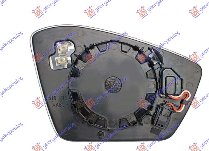 Mirror Glass, exterior mirror Aftermarket 745207622