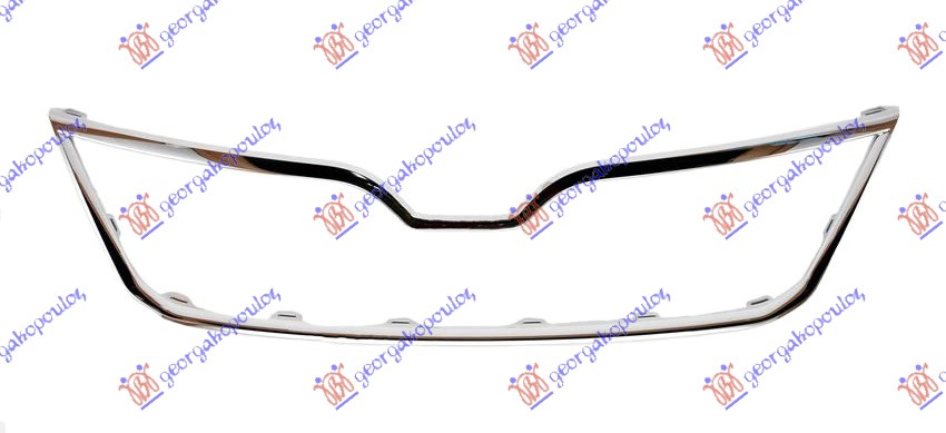 ΠΛΑΙΣΙΟ ΜΑΣΚΑΣ (ΧΡΩΜΙΟ) για SKODA RAPID 2012-2019 (NH3/NK3/NK6/NH1)