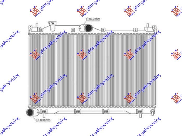 Radiator, engine cooling Aftermarket 770406300