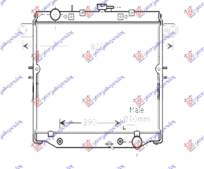 ΨΥΓΕΙΟ 4.7iΒΕΝΖΙΝΗ ΑΥΤΟΜΑΤΟ +/- A/C (510x698) για TOYOTA LAND CRUISER 1998-2007 (J10)