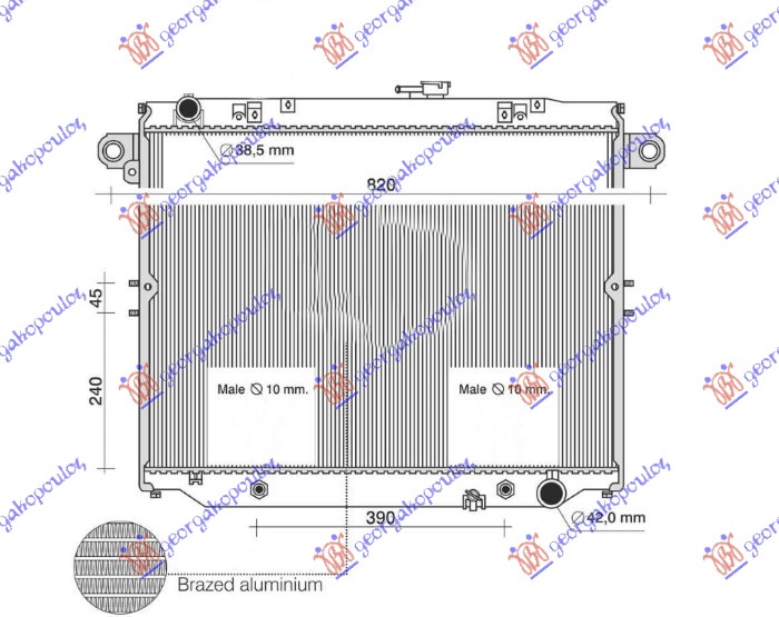 ΨΥΓΕΙΟ 4.2TD ΠΕΤΡΕΛΑΙΟ +/- A/C ΑΥΤΟΜΑΤΟ (510x694) για TOYOTA LAND CRUISER 1998-2007 (J10)
