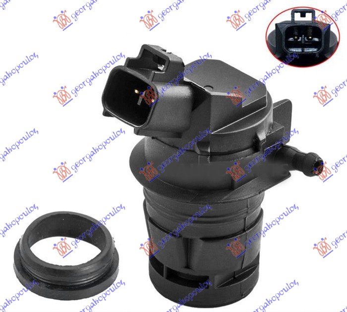 Washer Fluid Pump, window cleani Aftermarket 825008450