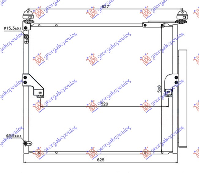 Condenser, air conditioning Aftermarket 825106410