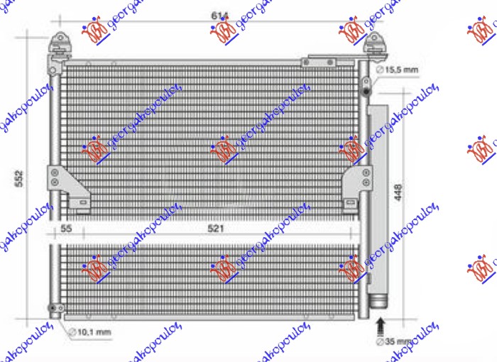 Condenser, air conditioning Aftermarket 825106420