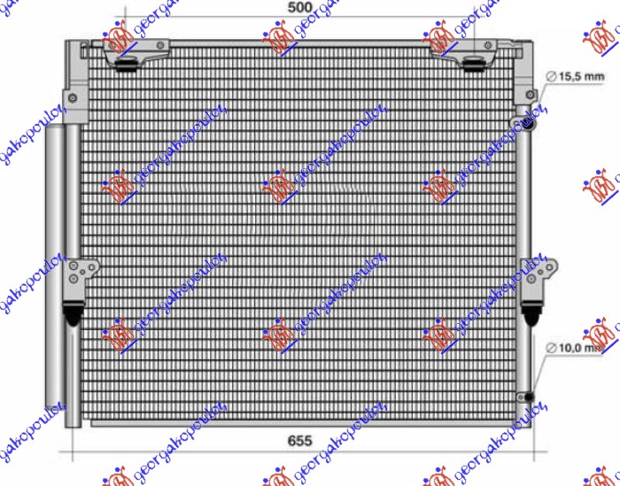 Condenser, air conditioning Aftermarket 825506400