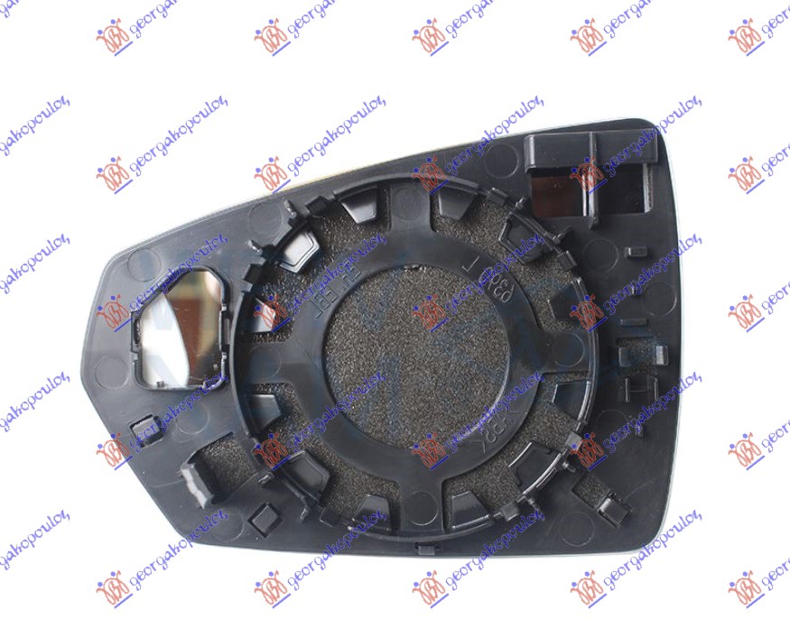 Mirror Glass, exterior mirror Aftermarket 127207601