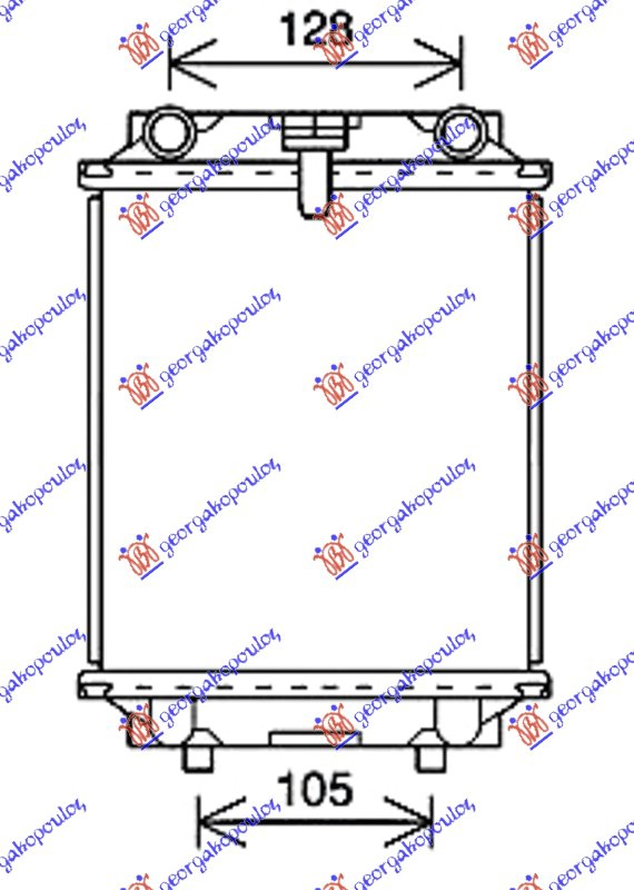 Radiator, engine cooling Aftermarket 745206365