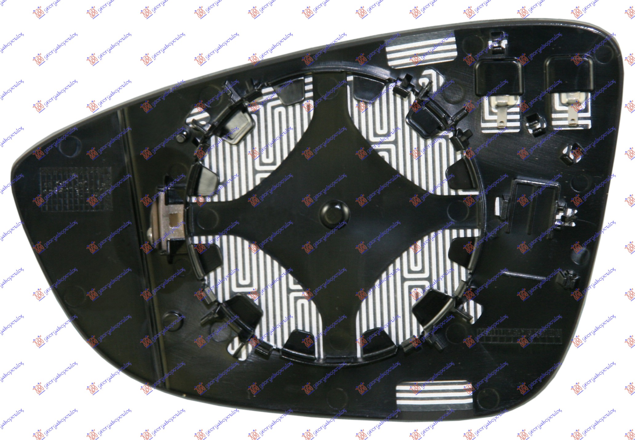 ΚΡΥΣΤΑΛΛΟ ΚΑΘΡΕΦΤΗ ΘΕΡΜΑΙΝΟΜΕΝΟ (CONVEX GLASS) ΔΕΞΙΑ για VW PASSAT 11-15