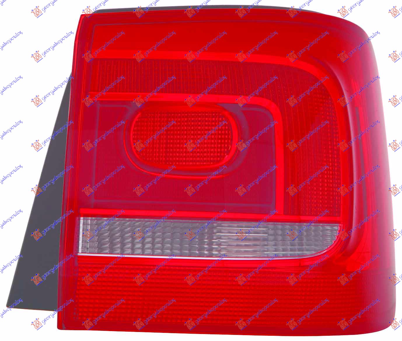 HECKL R O K-PLATTE ROT/WEISS Aftermarket 885205811