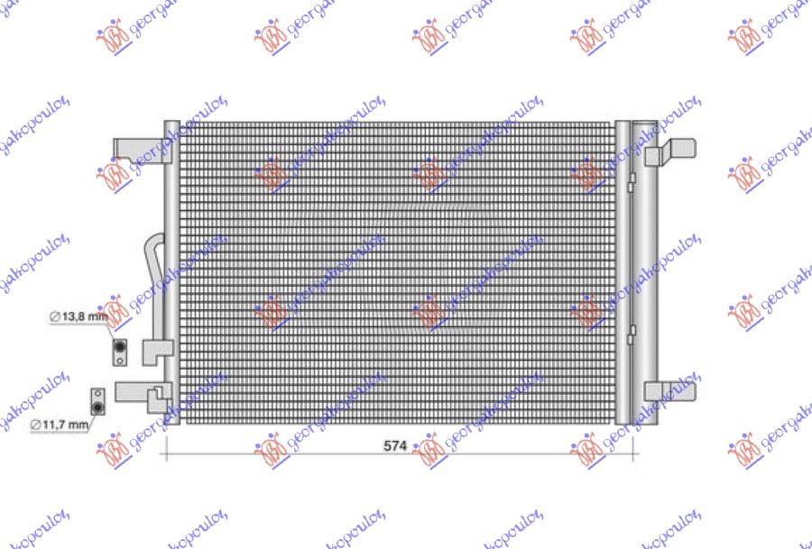 Condenser, air conditioning Aftermarket 889406410