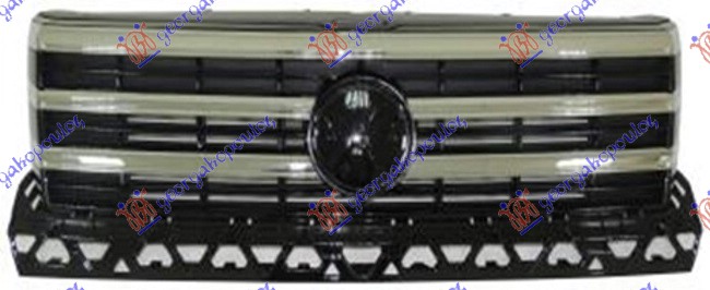 ΜΑΣΚΑ ΧΡΩΜΙΟ/ΜΑΥΡΗ για VW CRAFTER 2017- (SY/SX/SYI/SYJ/SZ)