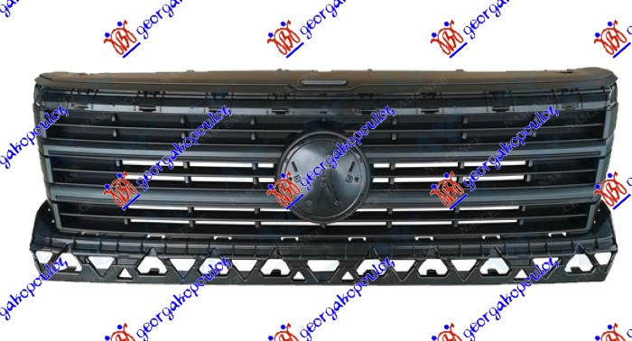 ΜΑΣΚΑ ΜΑΥΡΗ ΜΕ ΤΡΥΠΕΣ ΓΙΑ ΧΡΩΜΙΟ ΑΝΩ για VW CRAFTER 2017- (SY/SX/SYI/SYJ/SZ)