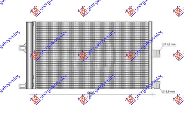 Condenser, air conditioning Aftermarket 906006400